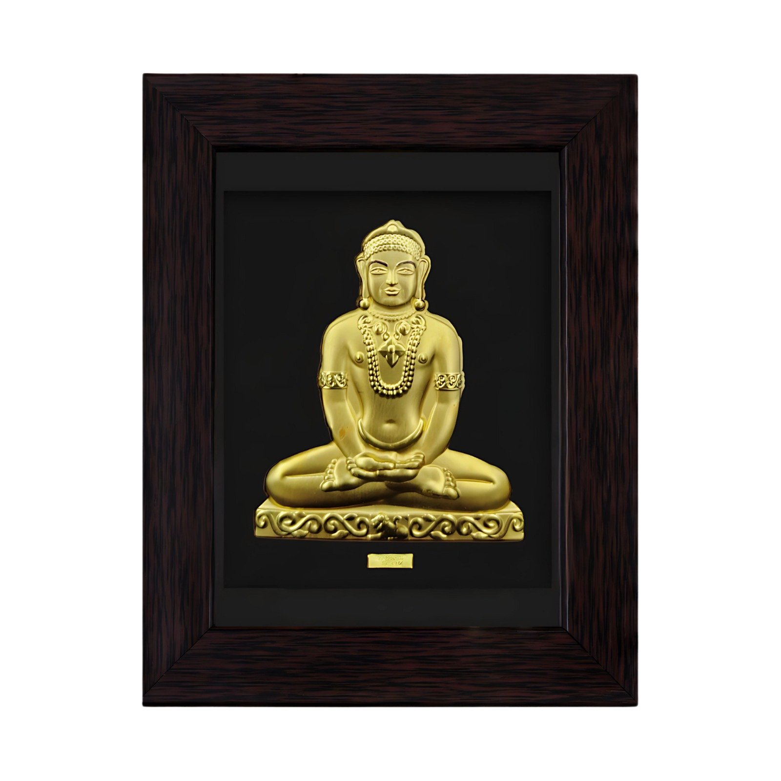 MAHAVIR SWAMI JI GOLD FRAME