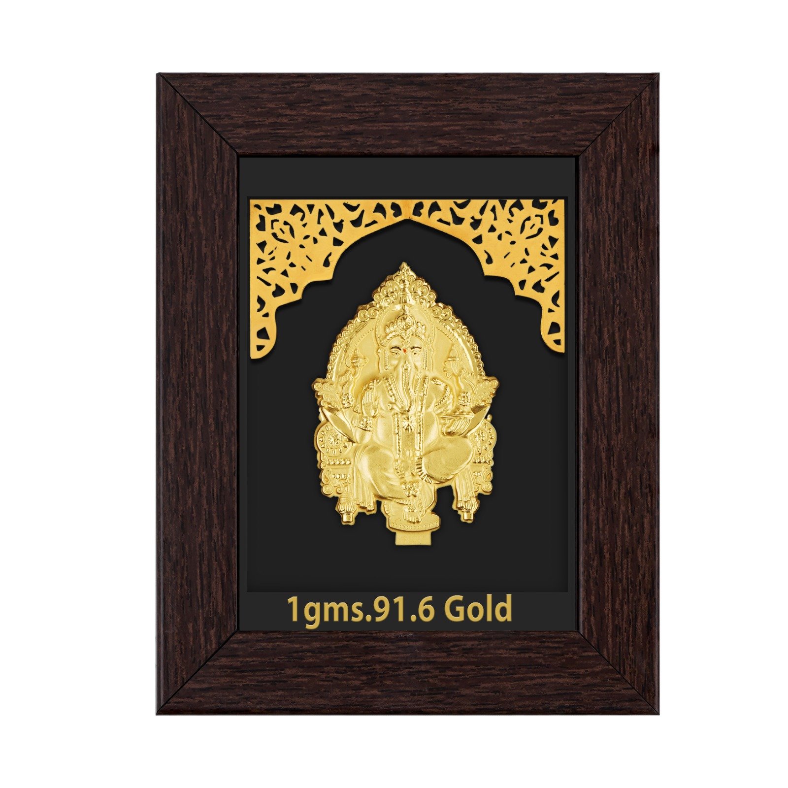 GANESH JI GOLD FRAME